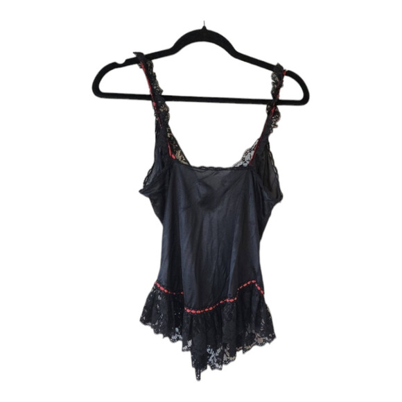 Vintage Tosca red and black lace camisole rose goth size medium - Picture 4 of 7